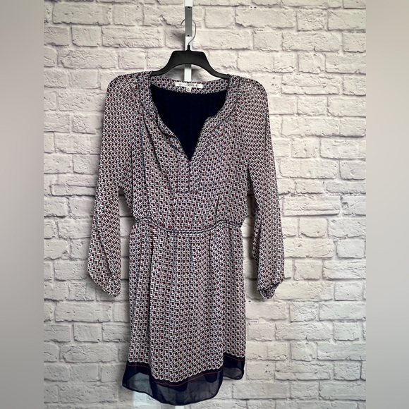Max Studio Long Sleeve Dress with Sheer Overlayer Size XL - Picture 1 of 11